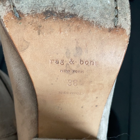 Rag and Bone Harrow Booties in Taupe Suede - Picture 11 of 11